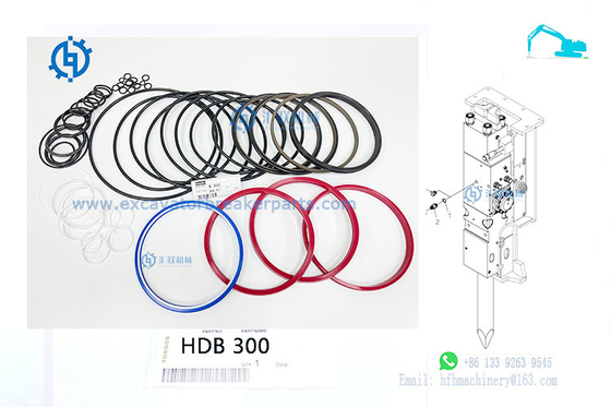 Máquina escavadora Cylinder Seal Kits de HDB50 HDB70 HDB210