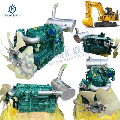 EC D6D D6E Motor Diesel Assemblagem D7E D9D Excavadora Conjunto completo de motores para EC210B EC220DLC Peças de excavadora