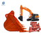 ZX470LC-5G EX300 Máquinas de Construção Excavadora Anexo Reforçado Pesado De Carro Balde de Rocha