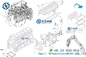 729906-92620 motor diesel de Kit For Komatsu Mini Excavator da gaxeta do motor de Yanmar
